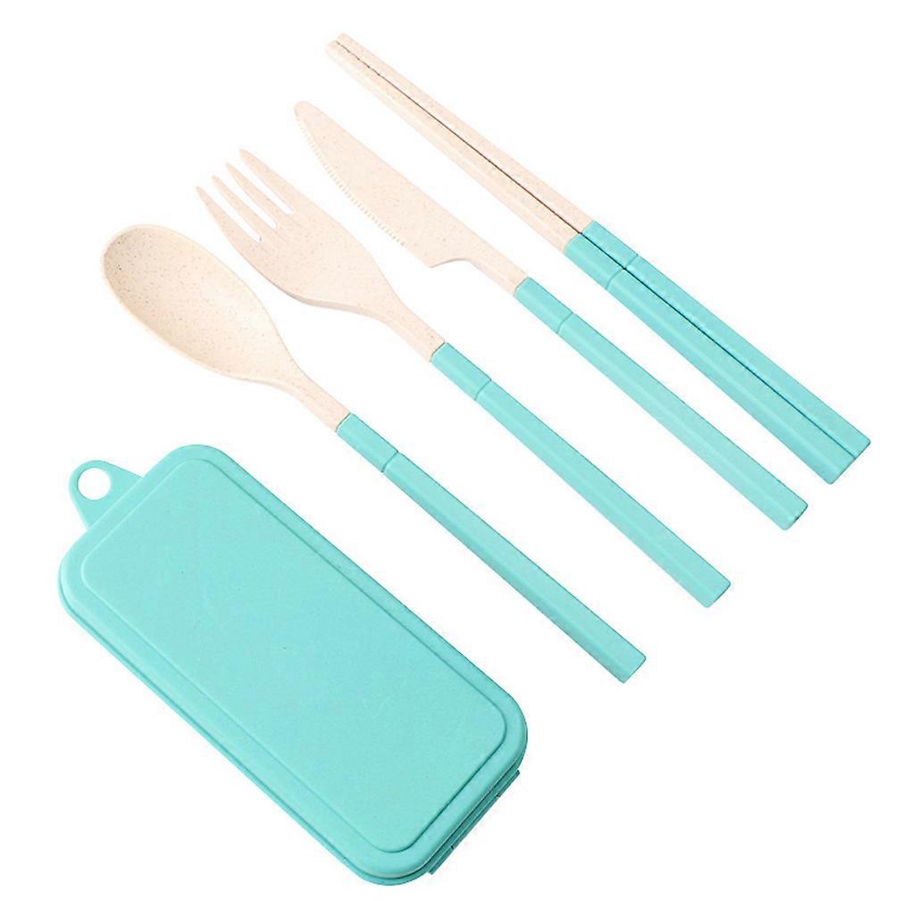 4pcs Cutlery Set Tableware Tableware Spoon Fork Knife Chopstick Stainless Steel