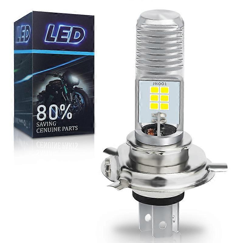 New 1pcs H4 LED Motorcycle Headlight BA20D P15 Led Lamp Headlamp For Motorcycle 6000K 1600LM12V High/Low Beam 2835 Chips