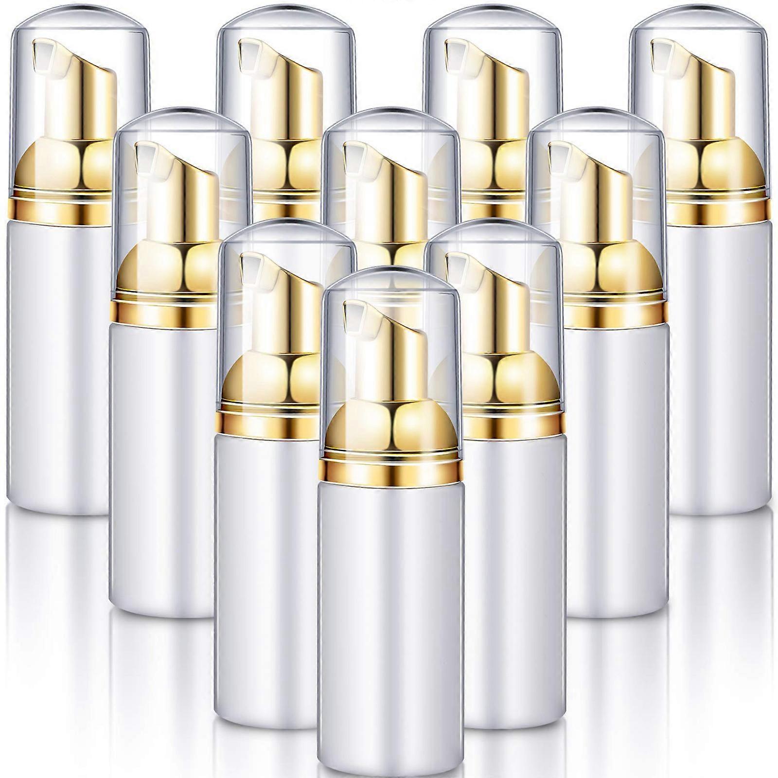 10PCS Foaming Pump Bottles Plastic Mini Foam Sispensing Refill Bottle 60ml