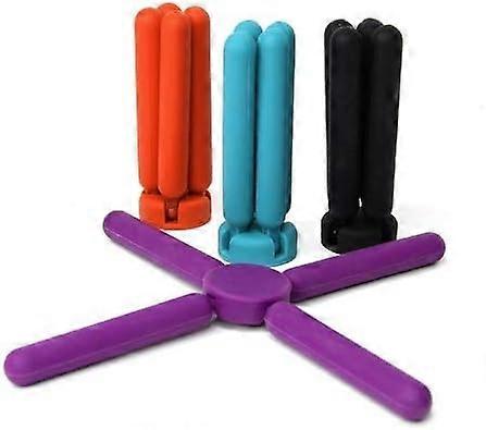 Set of 4 Goodchancemuk foldable silicone placemats - Thermal insulation in the shape of a cross