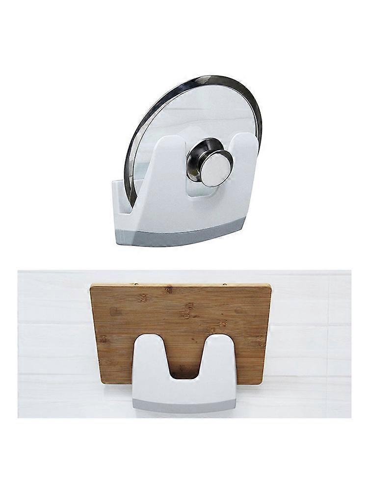 Pot Lid Holder Rack - Space-saving and Durable Plastic Rack for Kitchen Stove