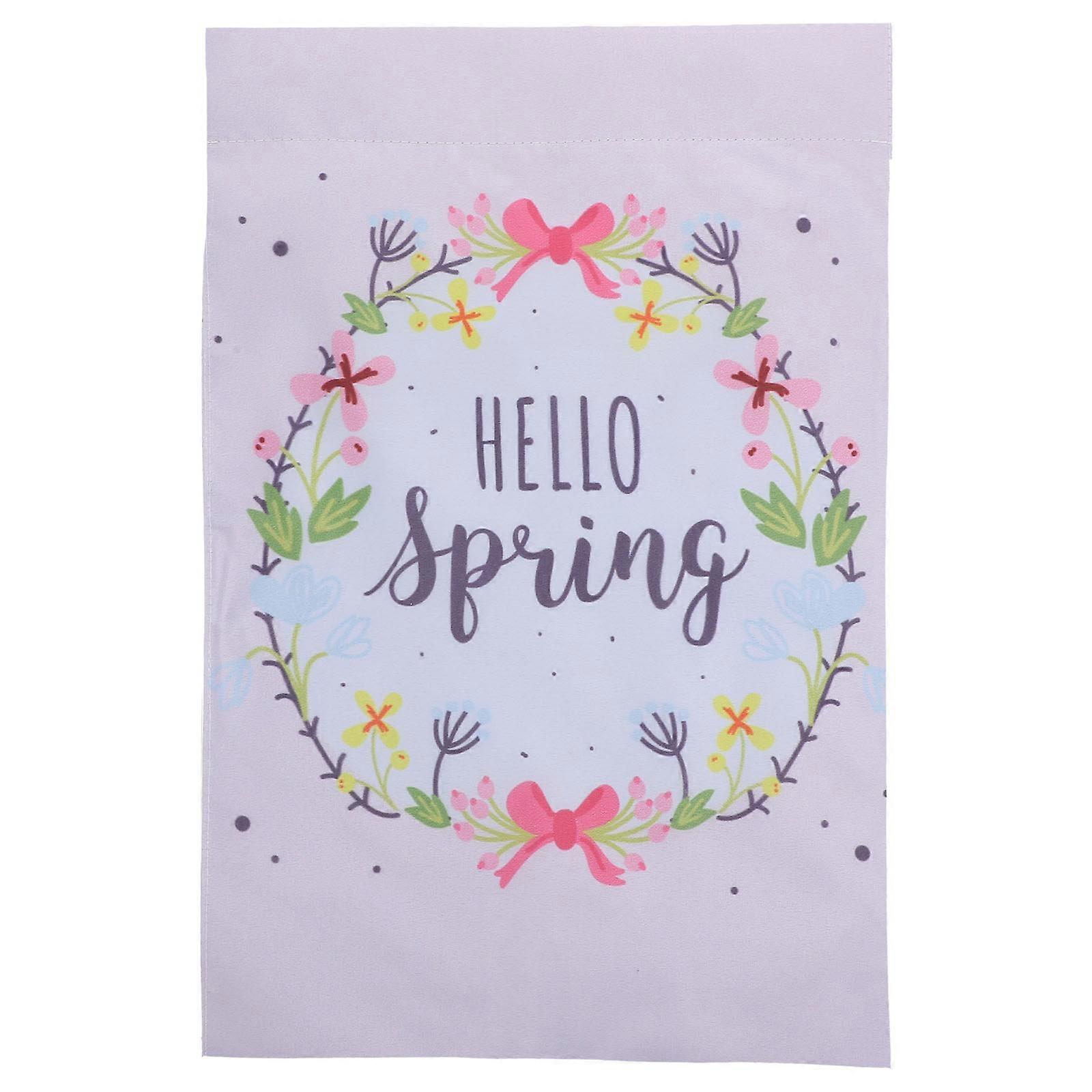 Spring Garden Flag Yard Flag Easter Decor for Spring Theme Farmhouse Decoration