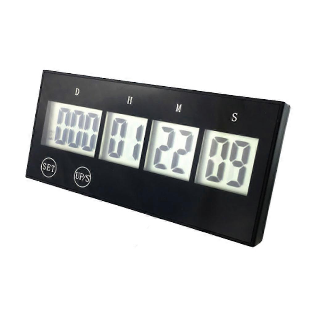 School Examination Timer Wall Clock Students Timer Exam Goal Countdown Timer (Black)