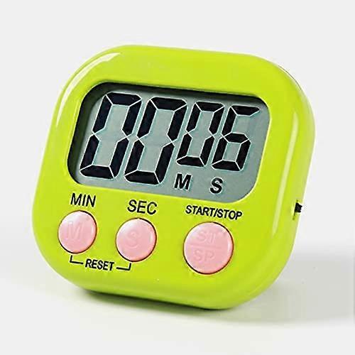 Magnetic Kitchen Timer with Large LCD Display, Timer Green for Cooking, Studying, Loud Alarm and Countdown Timer