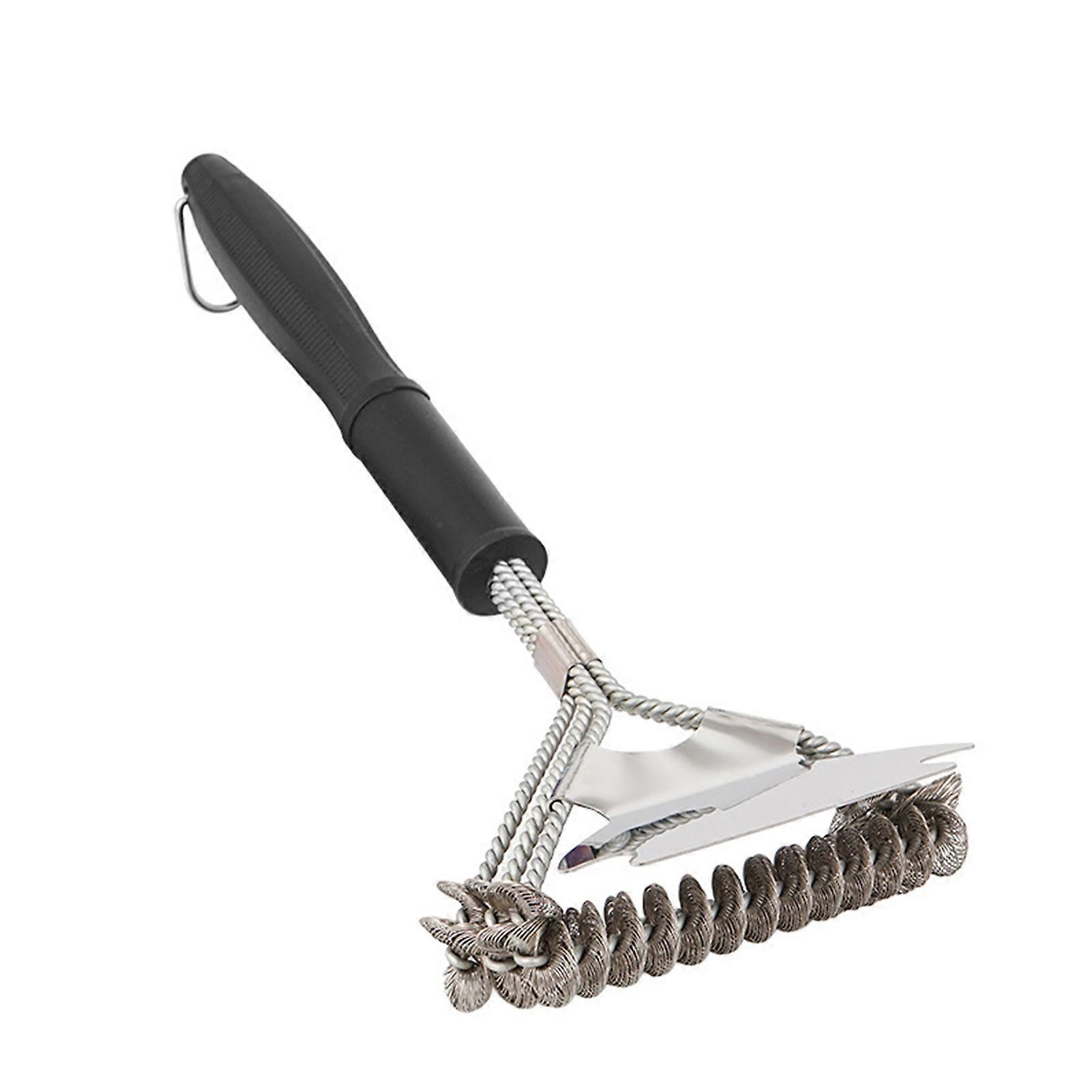 מברשת גריל ללא זיפים 16.4 "מברשת גריל נירוסטה לניקוי גריל חיצוני מברשת מנגל עמידה בחום עם אביזרי גריל מגרדים מתנות