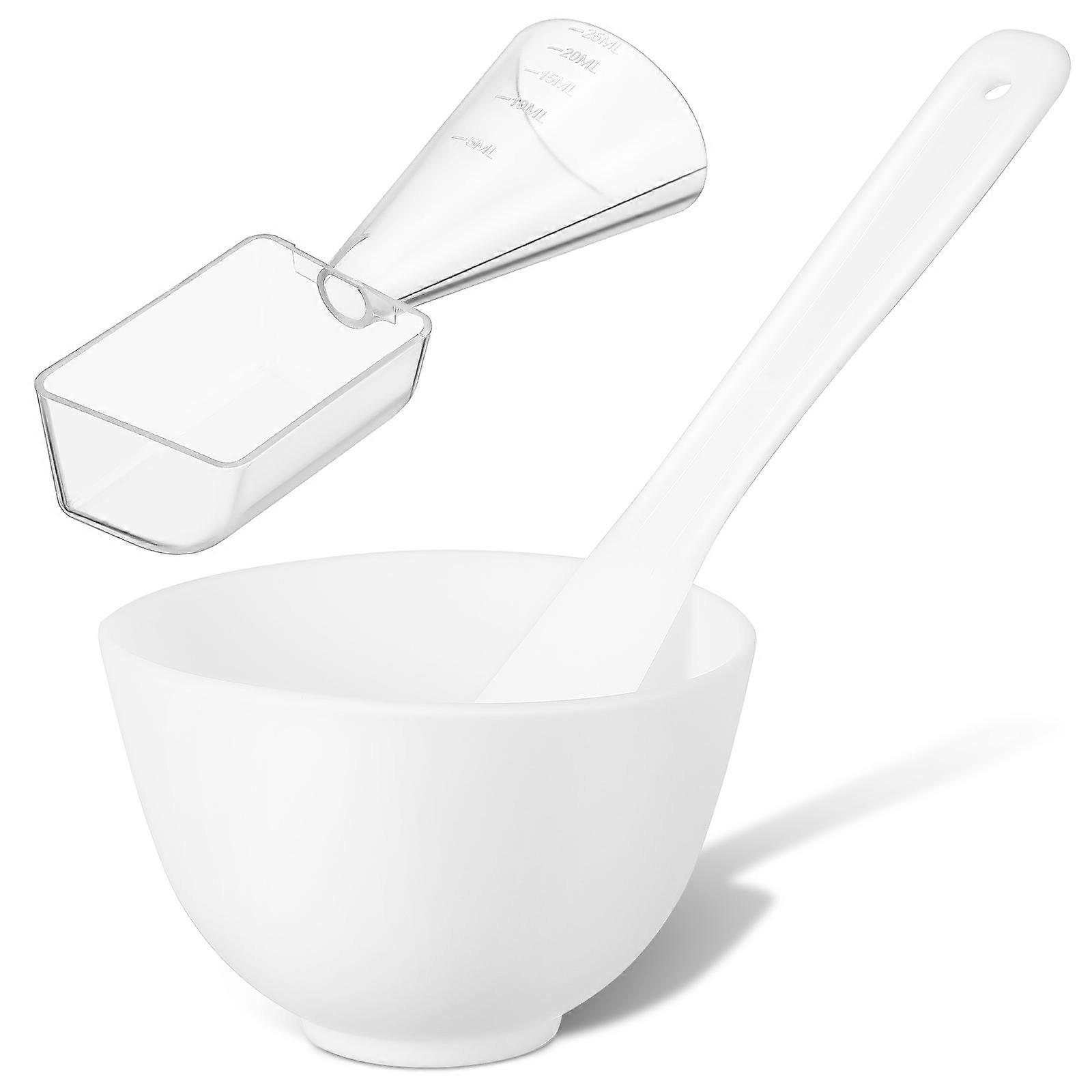 1 Set Facial Mask Bowl Facial Spatula Silicone Mud Mask Mixing Bowl Mask Applicator Brush Diy Mask Mixing Tool