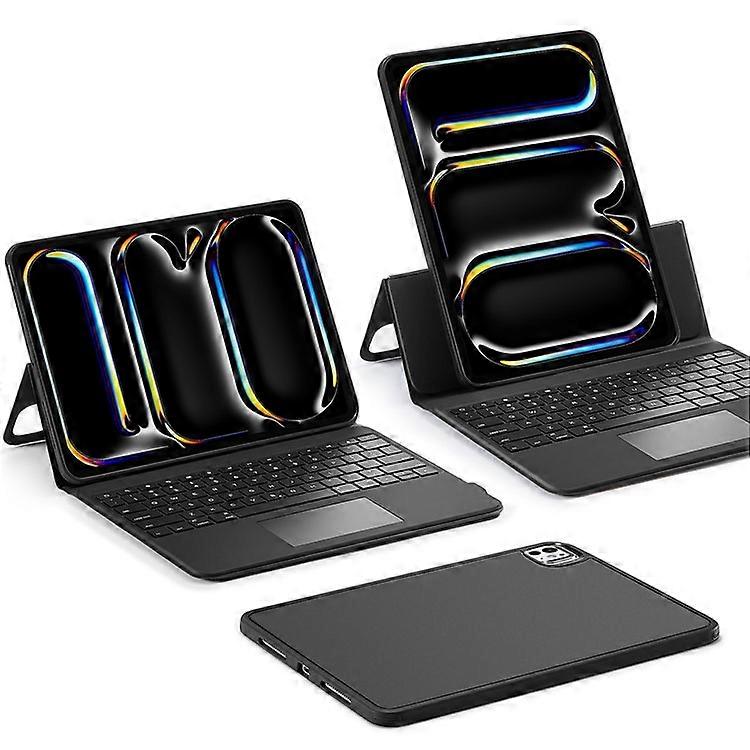 ESR 6B02001 Compatible For iPad Pro 13 (2024) Backlight Bluetooth Keyboard with Leather Tablet Stand Case, US Layout