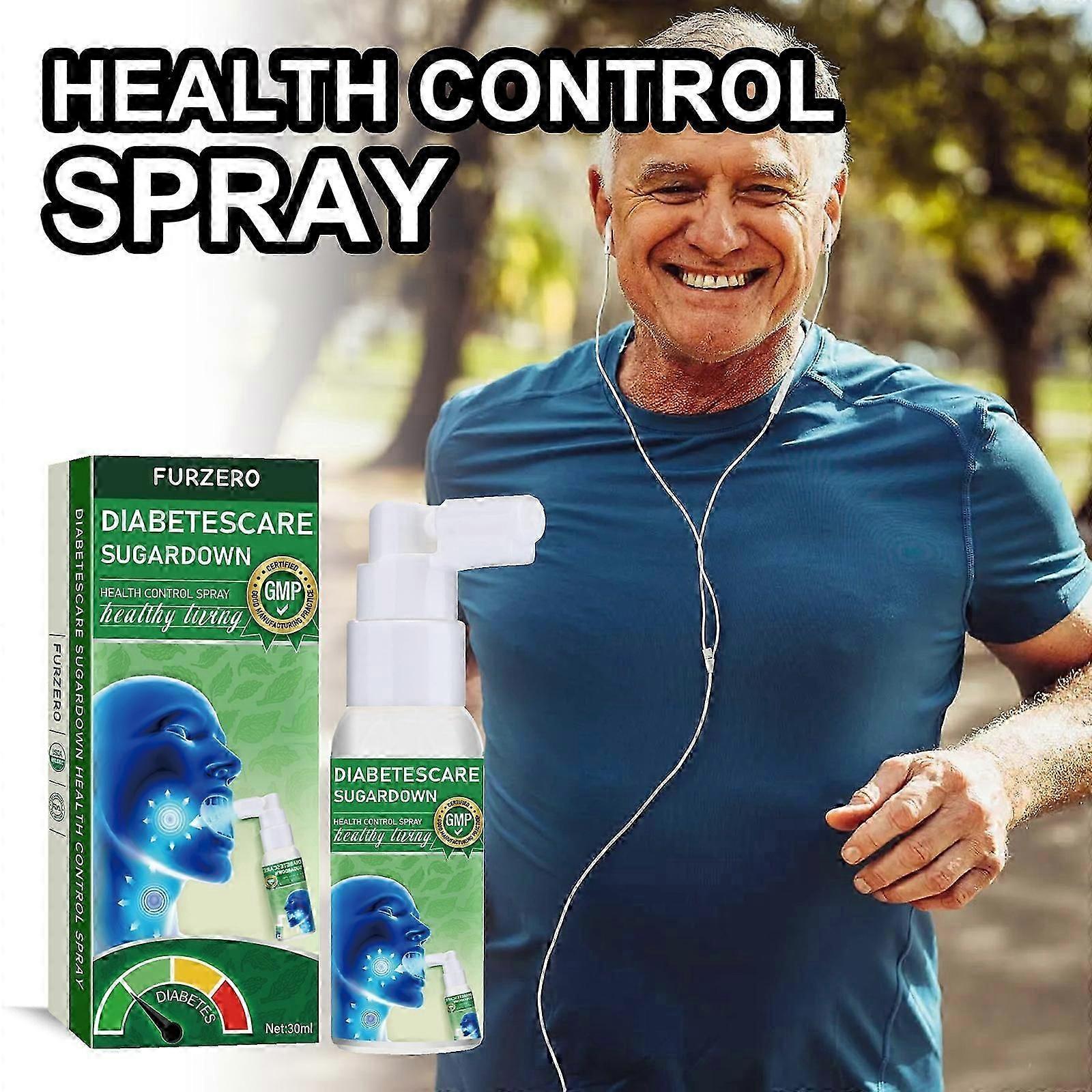 Furzero Diabetescare Sugardown תרסיס בקרת בריאות, תרסיס בקרת בריאות לטיפול בסוכרת, תרסיס צמחי מרפא לריאות ונשימה furzero Respiclean