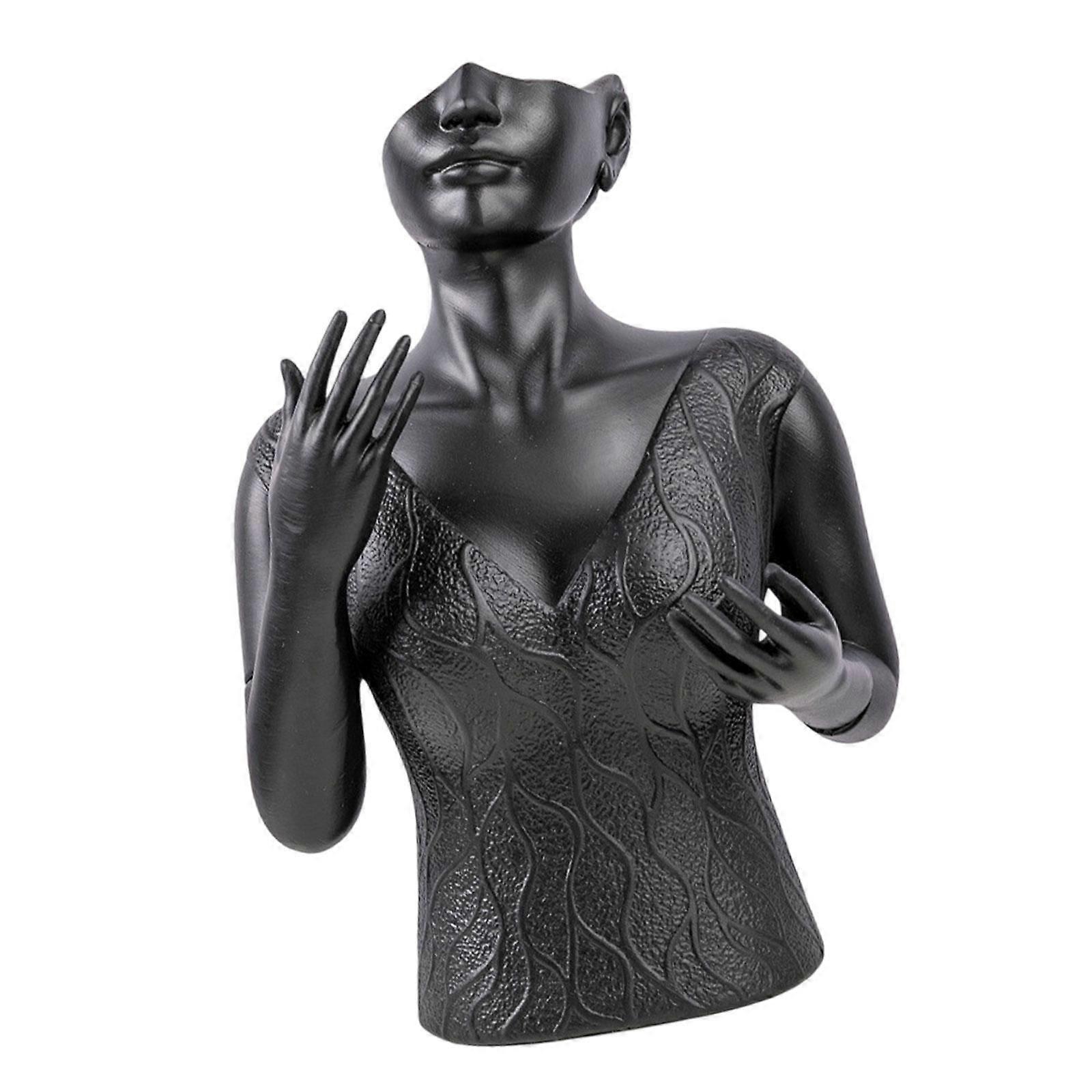 halsband display stativ skyltdocka modell för vardagsrum showcase hem sovrum svart