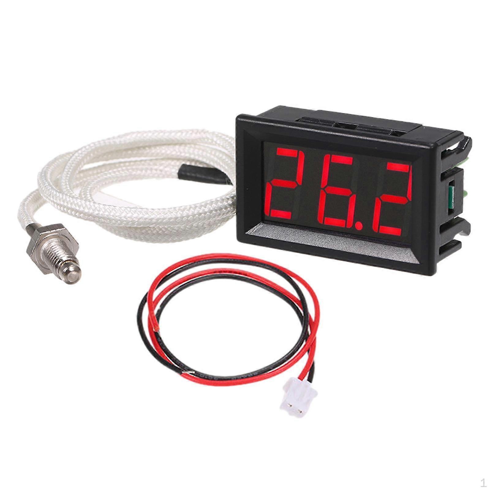 12V Digital Thermometer -30-800 Degrees Lightweight High Precision Industrial Meter