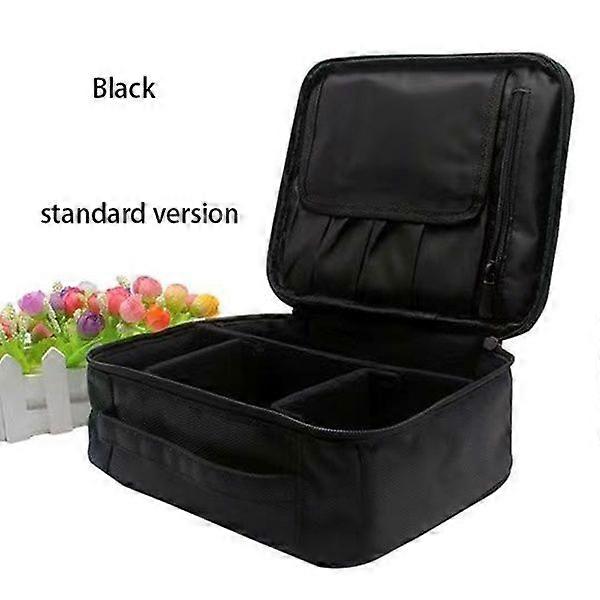 Adjustable divider portable cosmetics makeup brush cosmetic storage box