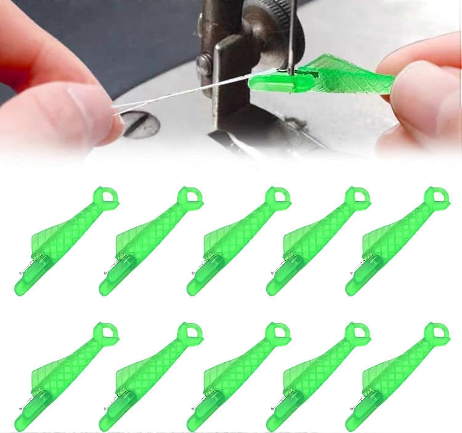 10pcs Needle Threaders,Threading Aid for Sewing Needles,Needle Threader for Sewing Machines,Automatic Needle Threader,Plastic Sewing Needle Threader,M