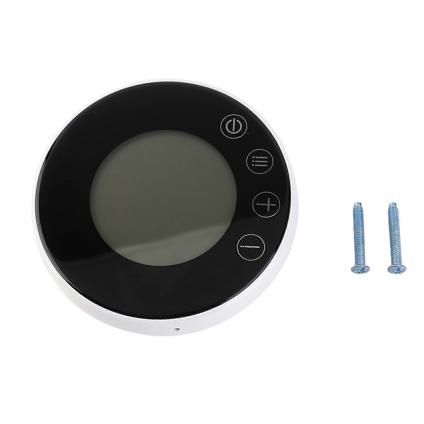 Programmable Smart Digital Thermostat Room Temperature Controller with Round Backlight LCD Touchscreen for Home School Office Hotel