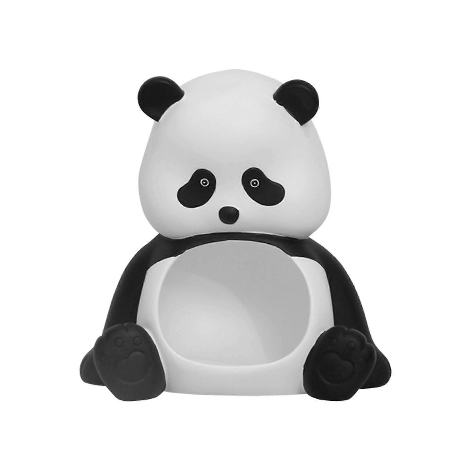 Pandaformet serveringsbrett for nøkler, lommebøker, frukt og mer