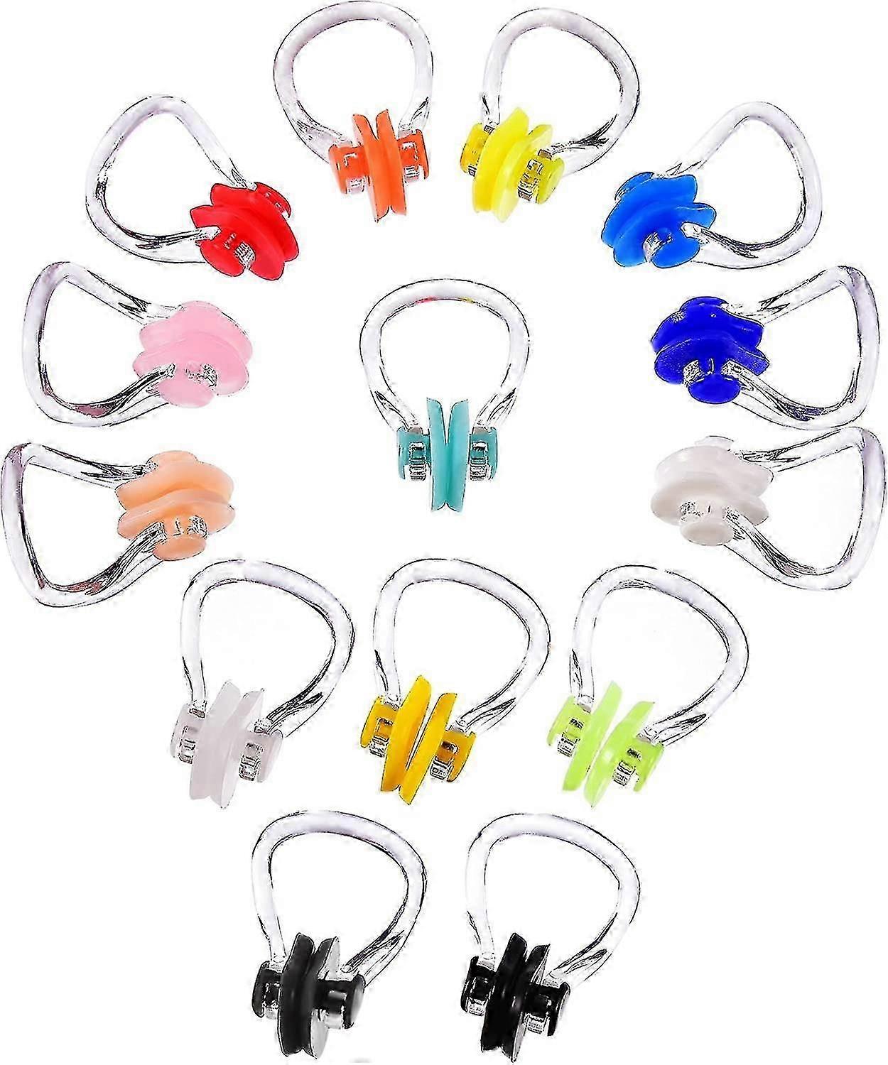 14 Pieces Nose Clip Swimming Nose Plug Swim Nose Protector For Swimming
