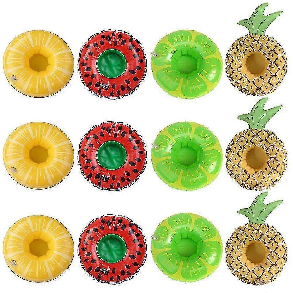 6pcs Nette Donut Pool Getränkehalter Wiederverwendbare aufblasbare Float Cup Untersetzer für Sommer Pool Party