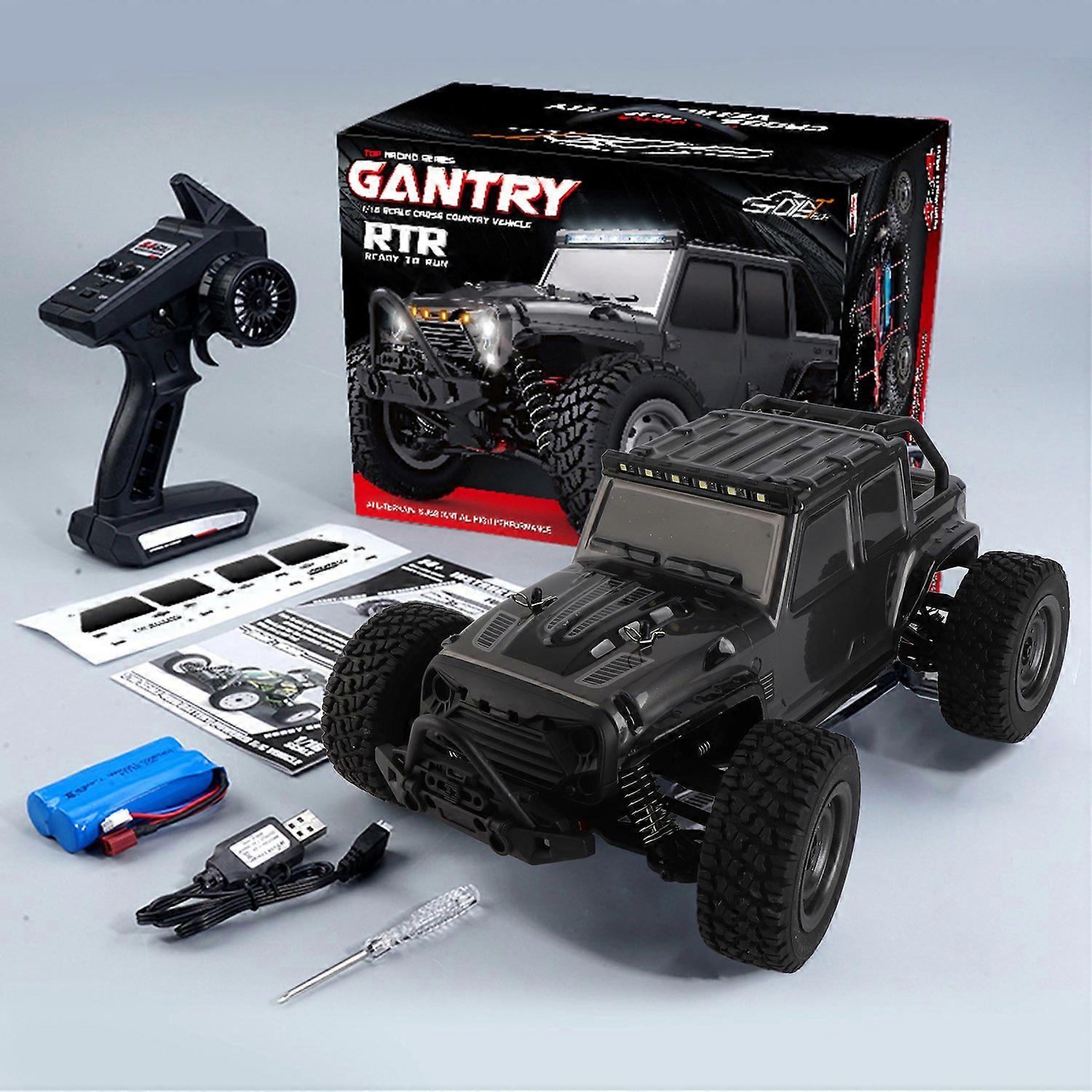 1:16 Scale All Terrain Remote Control Car 38KPH High Speed 4WD Electric Off Road Vehicle with 2.4GHz
