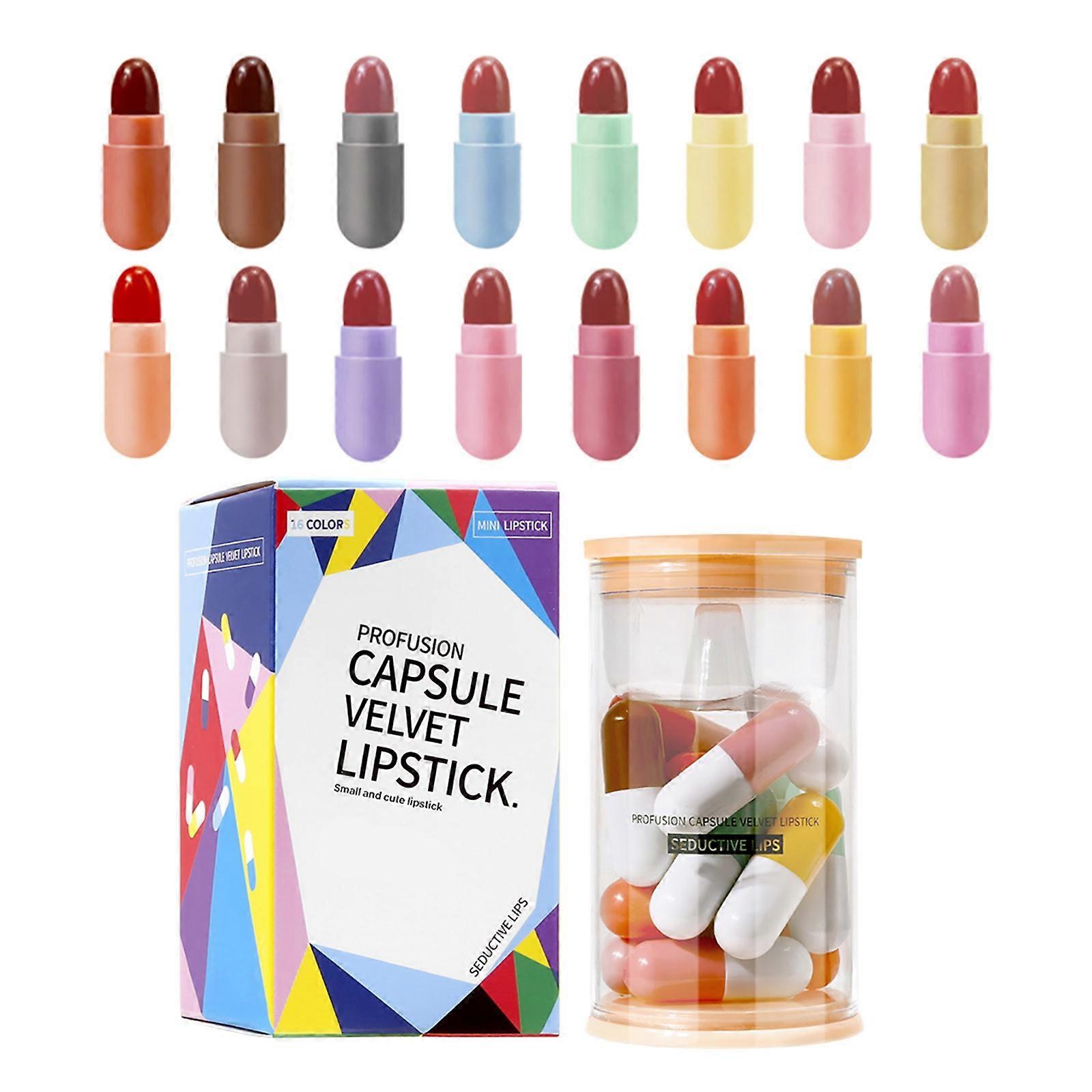 Mini Lipstick Set 16ml 16-pack Moisturizing Lipstick Lip Gloss Set