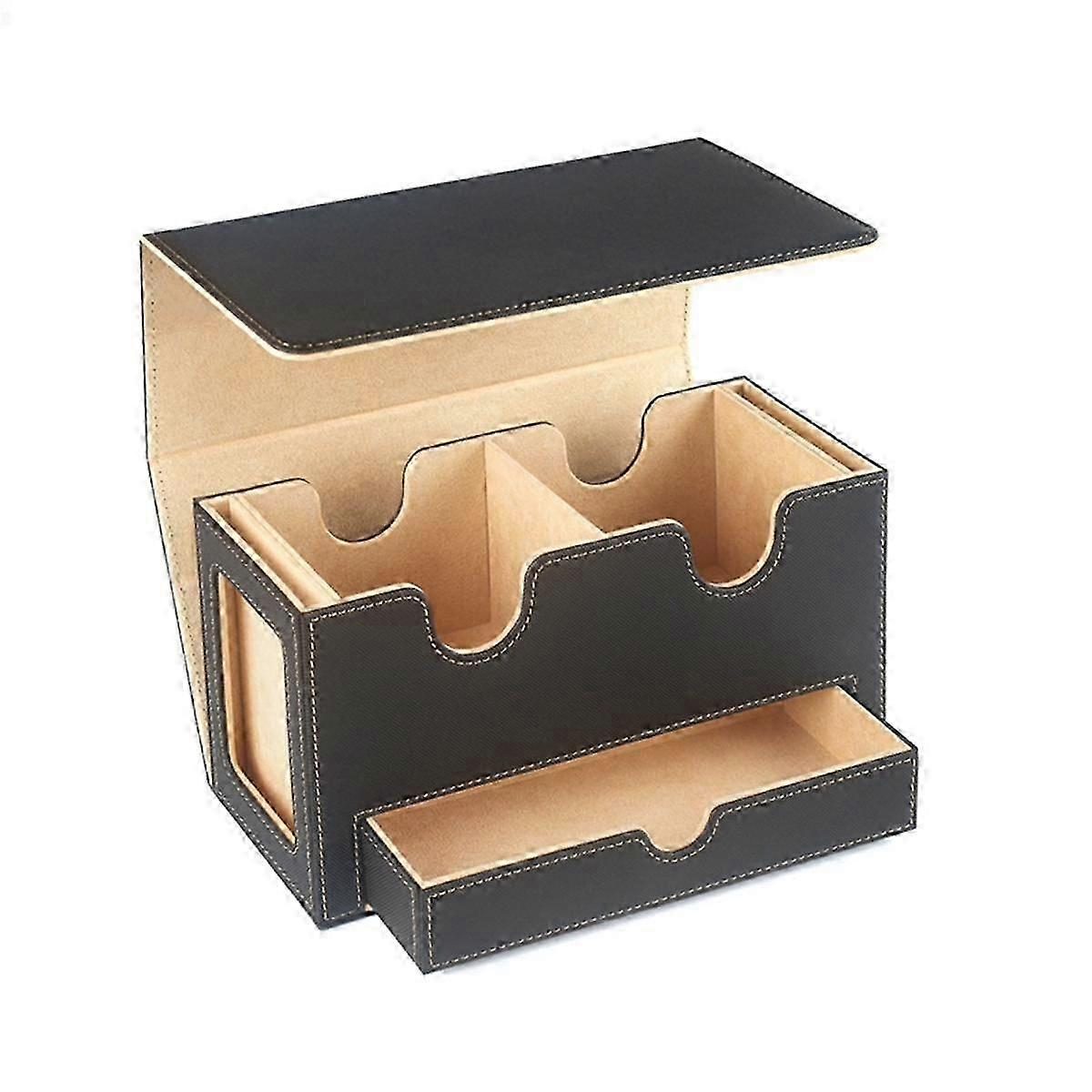 con Portable Game Magnetic Card Storage Box, Drawer Storage Box with Viewing Window,Card Holder for Mag