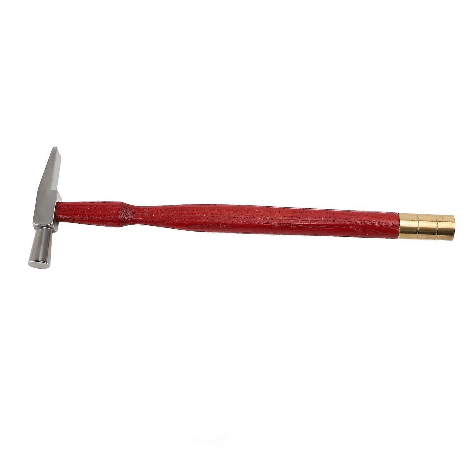 Dual Head Hammer Double Face Jewelry Mallet Wood Handle Goldsmith Hammer for Woodworking Watchmaker