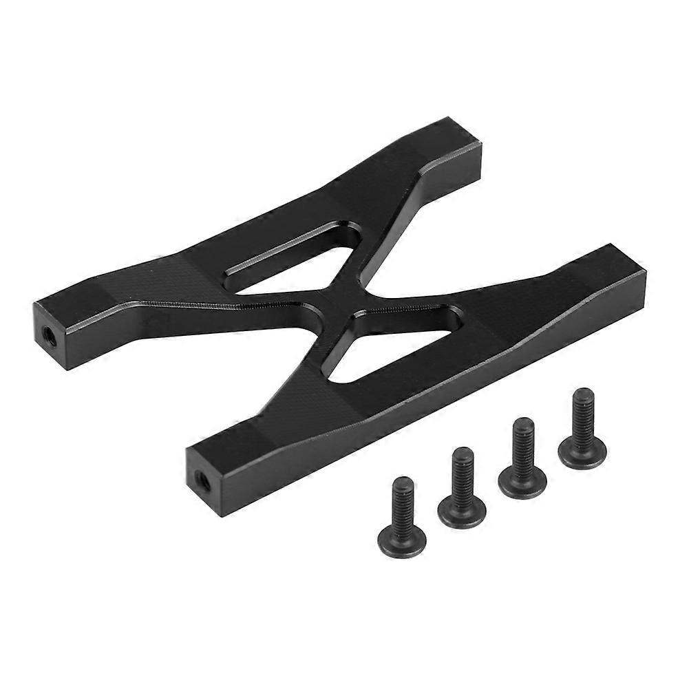 RC Car Aluminum Bumper Frame Brace for Axial SCX10, Durable Metal Upgrade for Electric Remote Control Crawler, Black Replacement Part