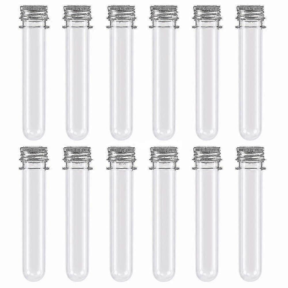 50 Pcs Plastic Test Tubes,45ml Clear Test Tube With Caps