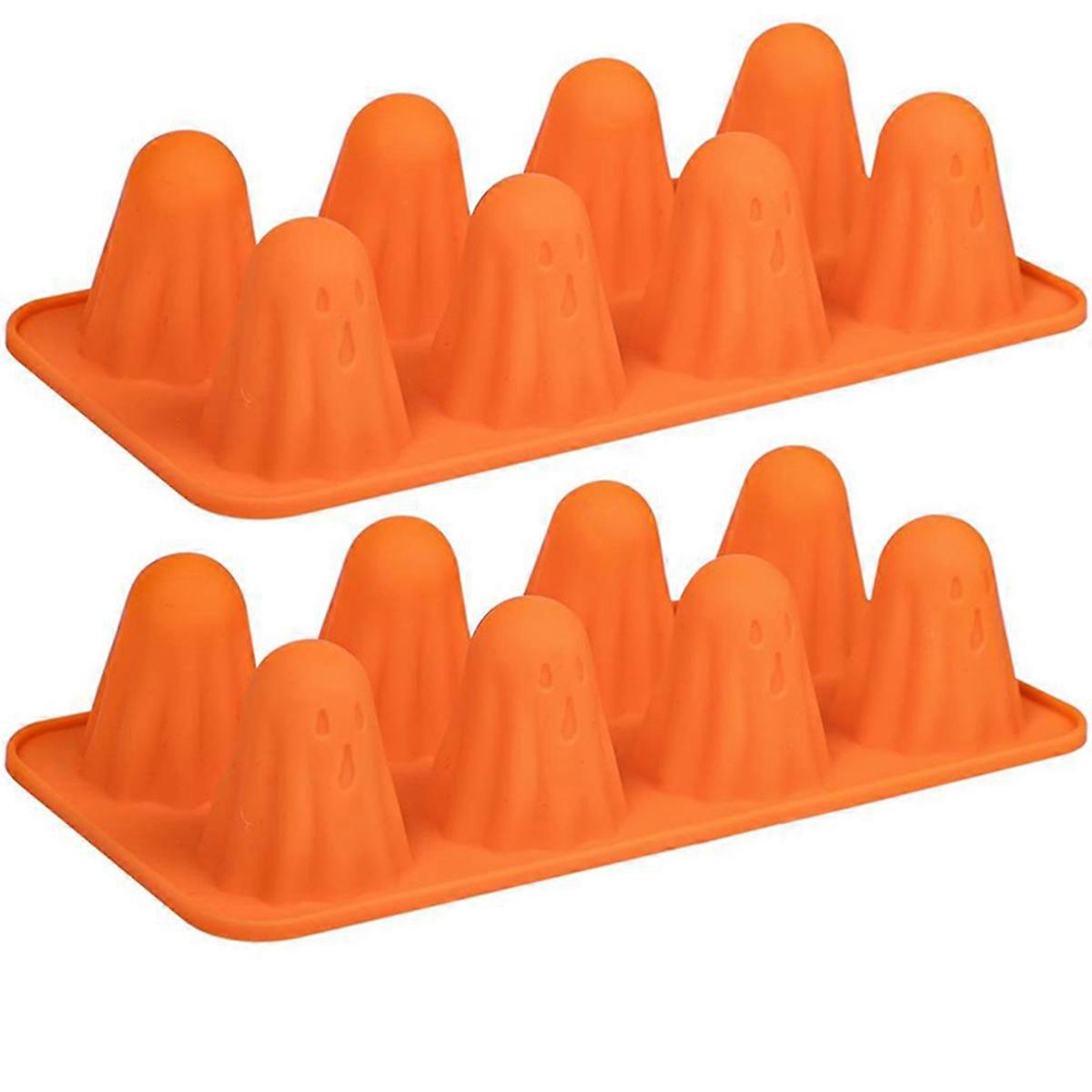 2 Packs Ghost Chocolate Candy Molds Halloween Silicone Molds