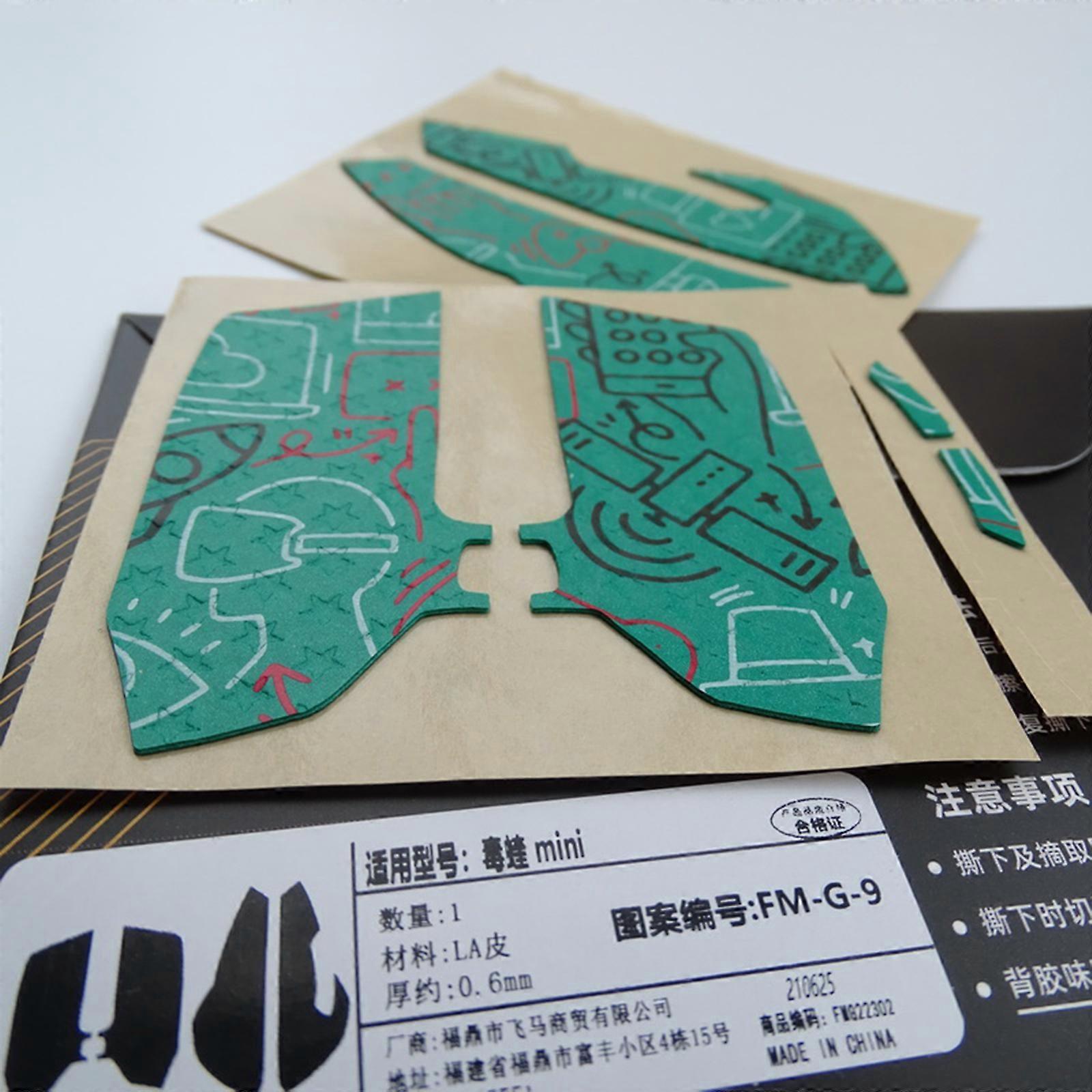 Lizard Mouse Skin Anti-slip Tape Mouse Skates Side Stickers for Viper Mini Mouse Moisture Wicking Pre Cut 11