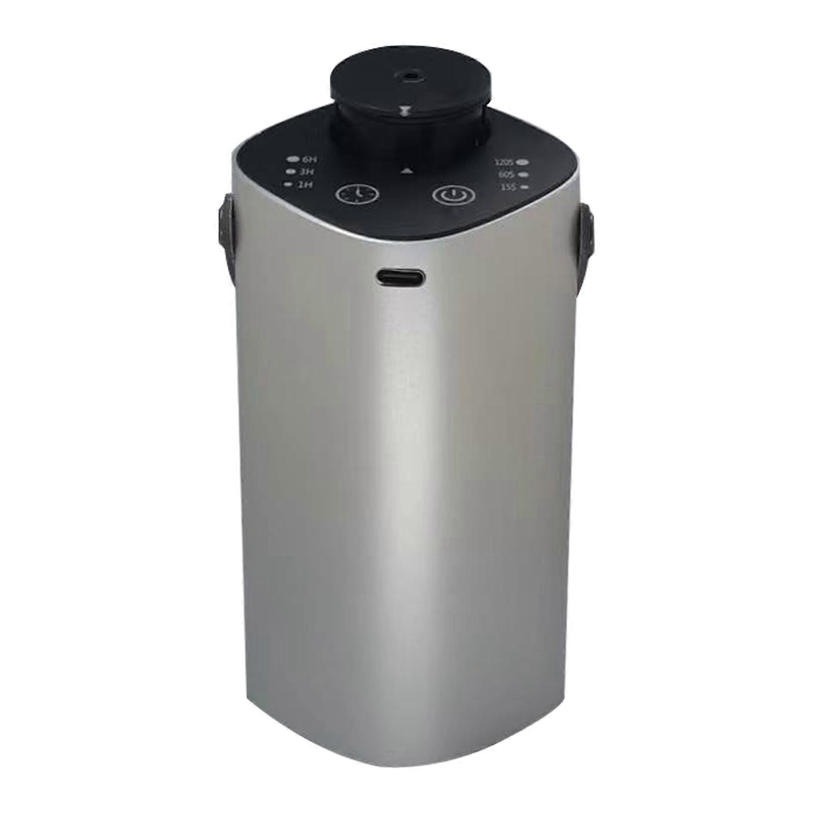 Automatischer Duftdiffusor Hergestellt aus Metallstruktur Aromen Diffusor Geeignet zur Aufwertung des Zuhauses Komfortables Silber