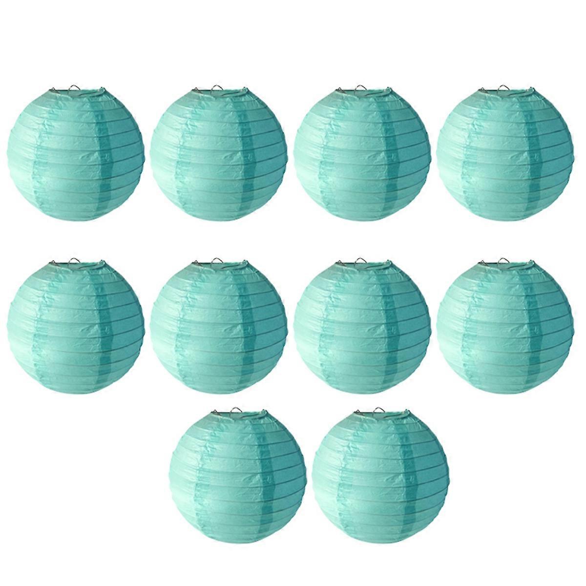 Blue Paper lanterns, diy round lanterns suitable for weddings