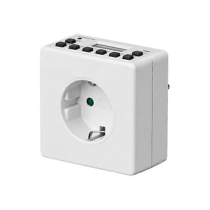 goobay Digital Timer Automatischer AC Netzschalter 230 V weiß-93256
