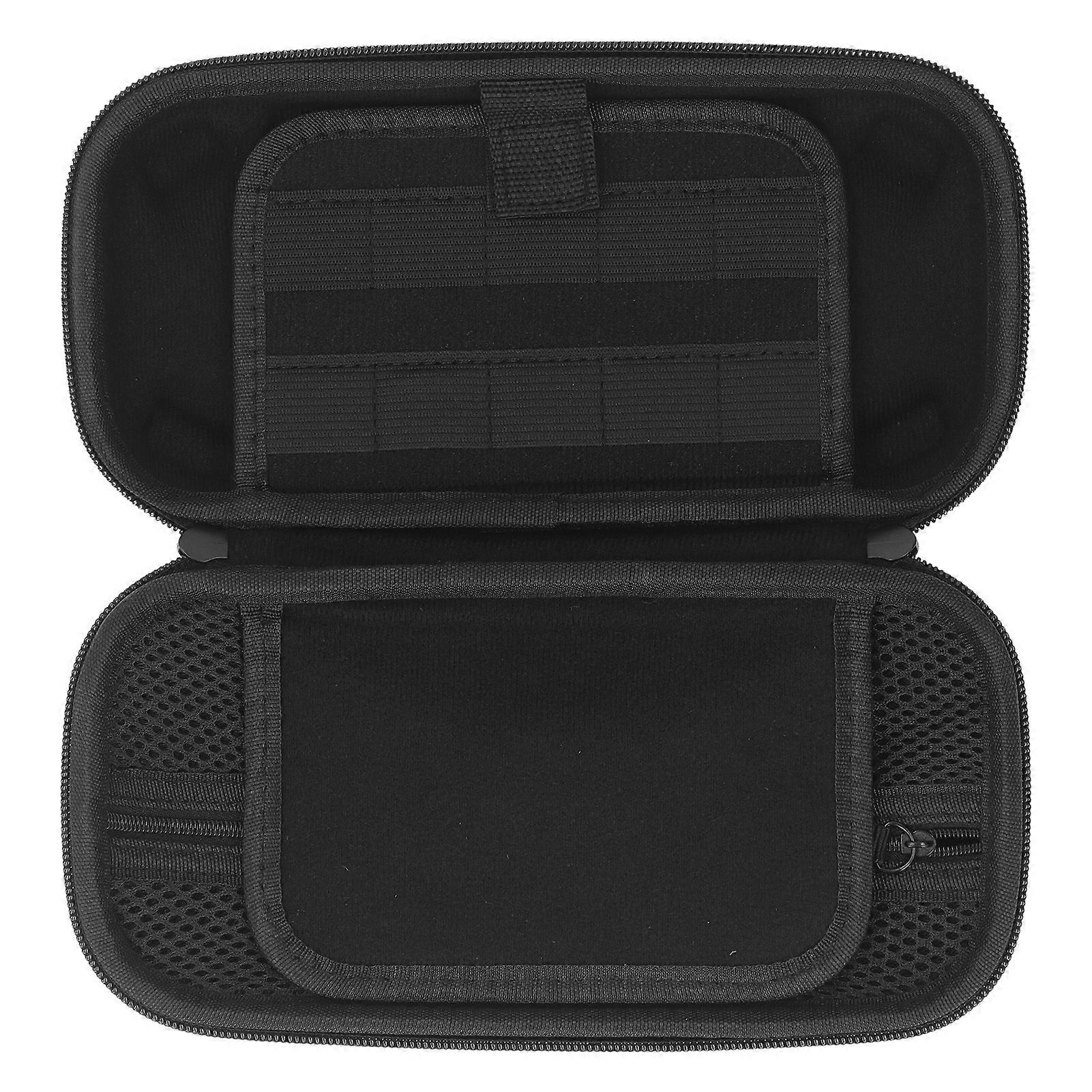 Carrying Case for Switch Lite Shockproof Hard Shell Protective Travel Bag with 20 Game Card Slots for Charger Earphone Accessories Black