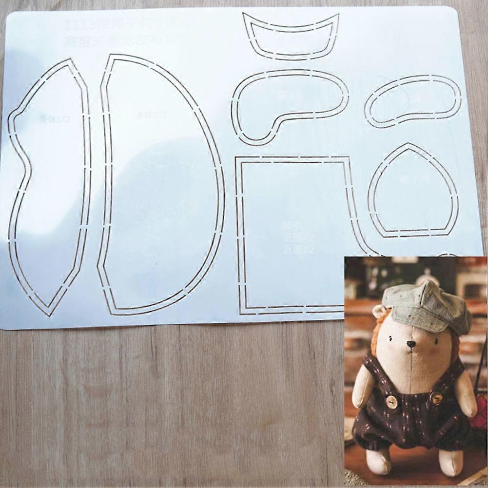 Cute Animal Combination Embroidery Template Plastic Patchworks Tool for DIY Crafting Art