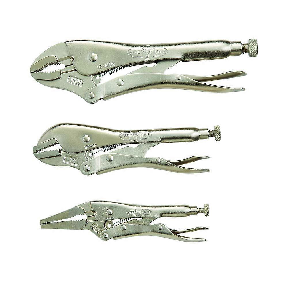 3 Piece Locking Pliers Set for DIY Projects and Home Repairs