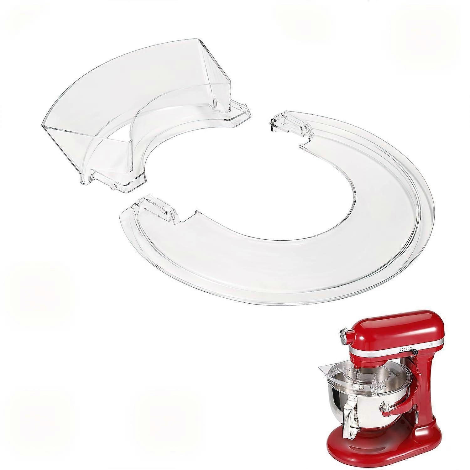 Removable Pouring Shield Splash Guard for KitchenAid 5.5-7 Quart Bowl-Lift Mixers, Prevents Flour Dust and Mess