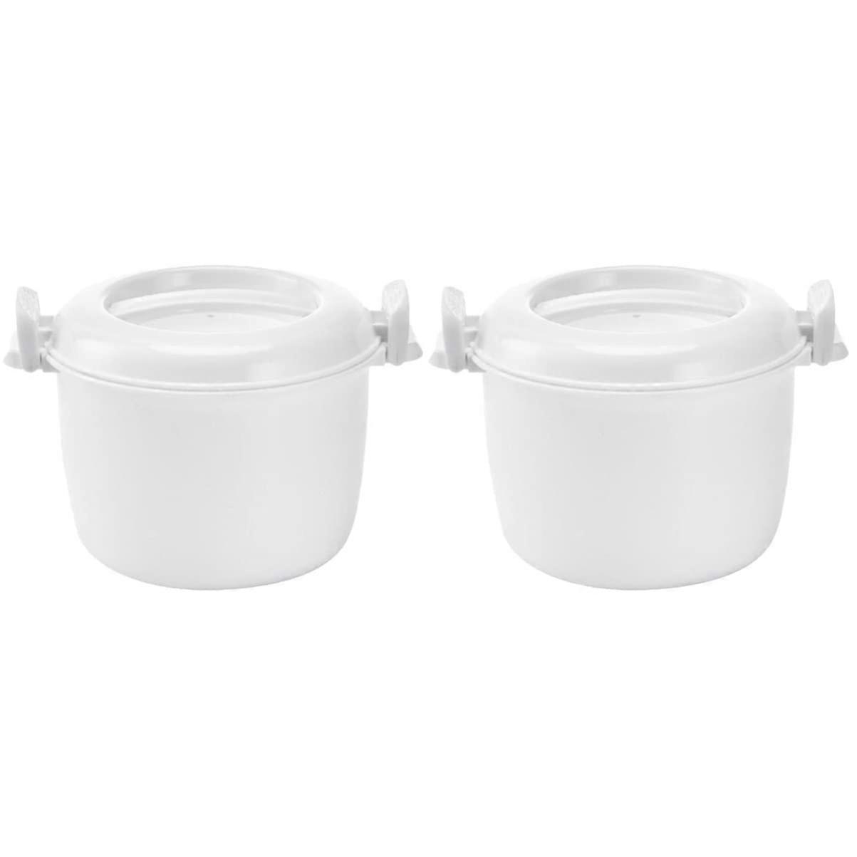 2 Pcs Insulated Meal Container for Microwave Cookware Round Size