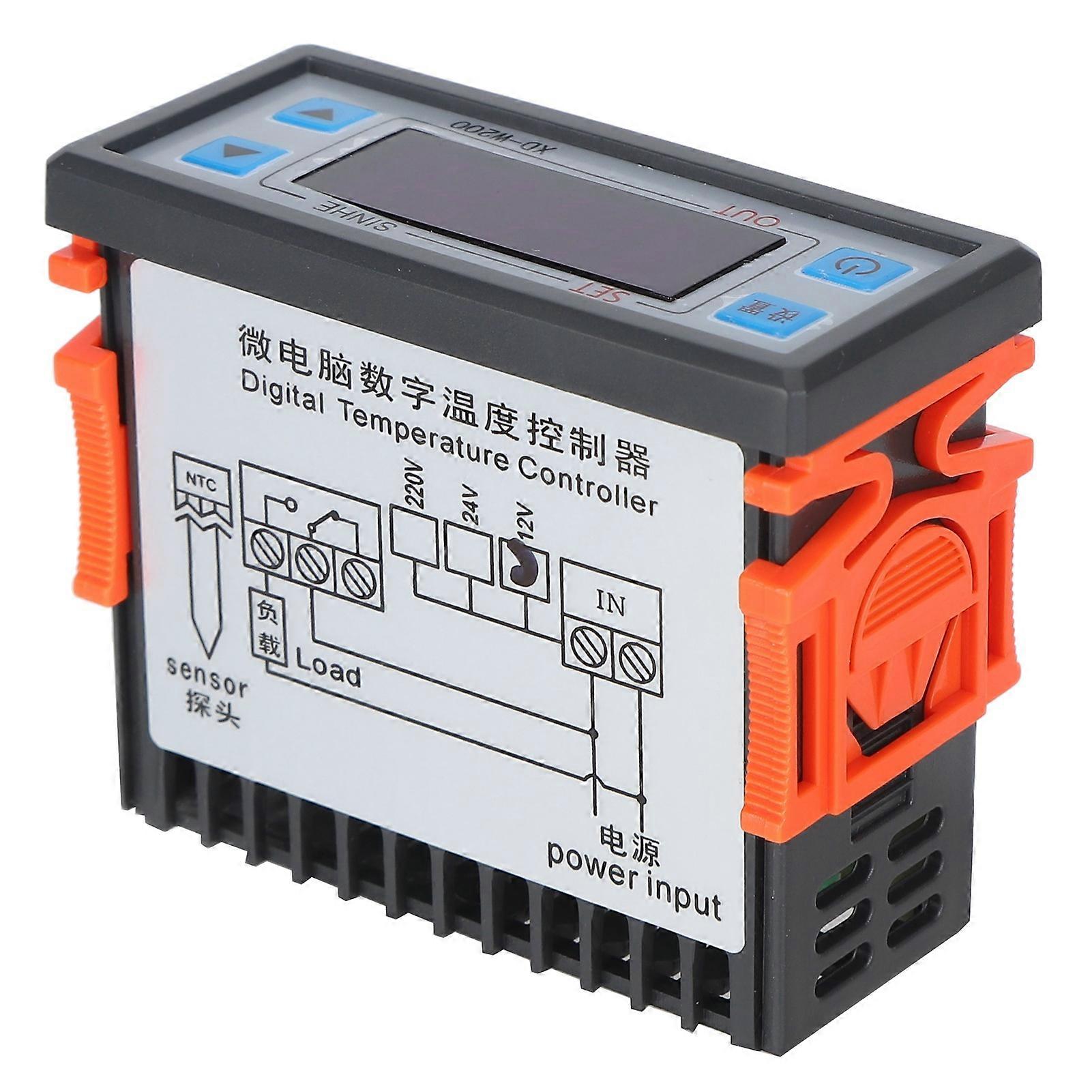 Digital Temperature Controller Intelligent Heating Cooling Control Switch for Homebrewing XDW200(12V )