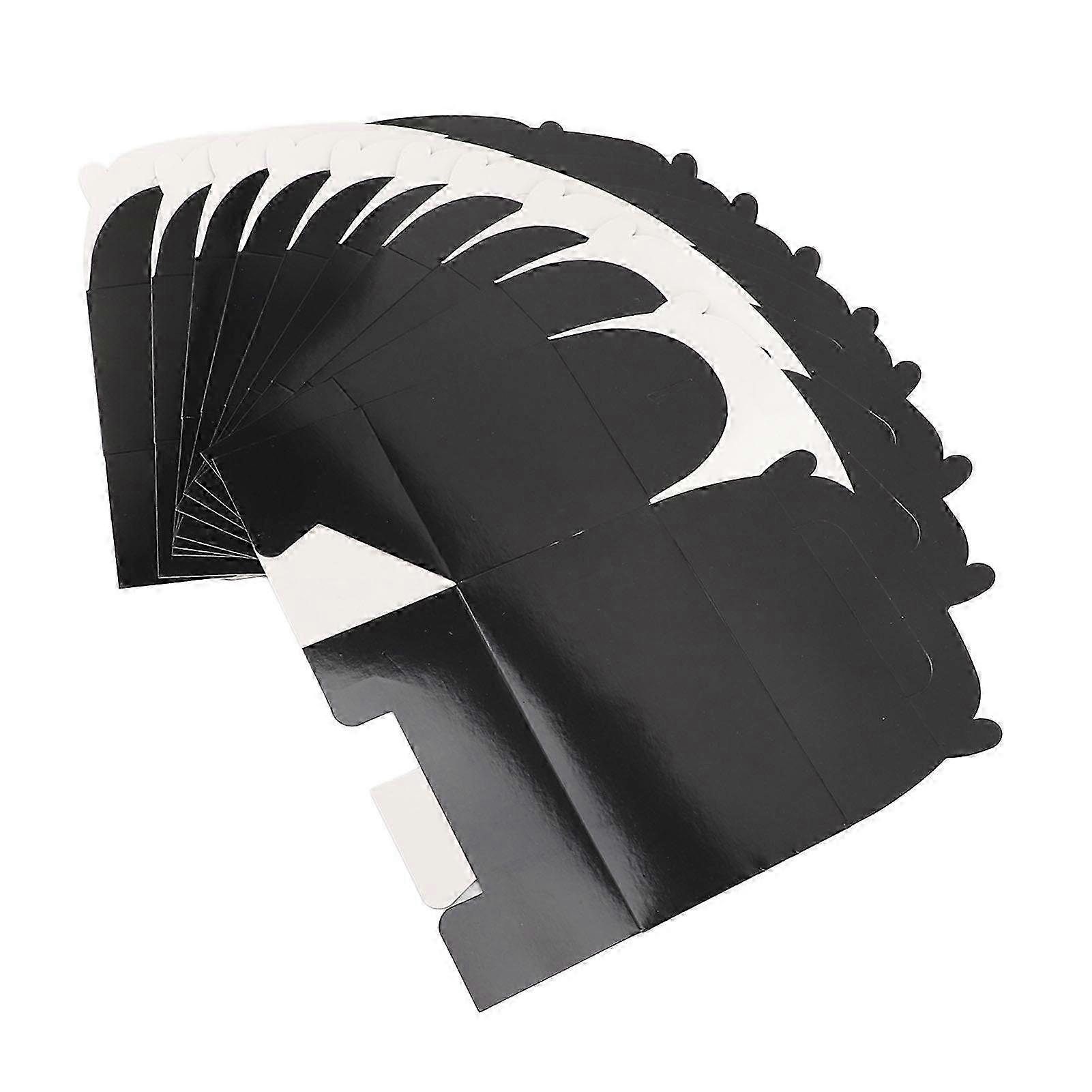 10pcs Black Gable Boxes Party Favor Boxes Portable Paper Bakery Boxes with Handle for Birthday Wedding Party