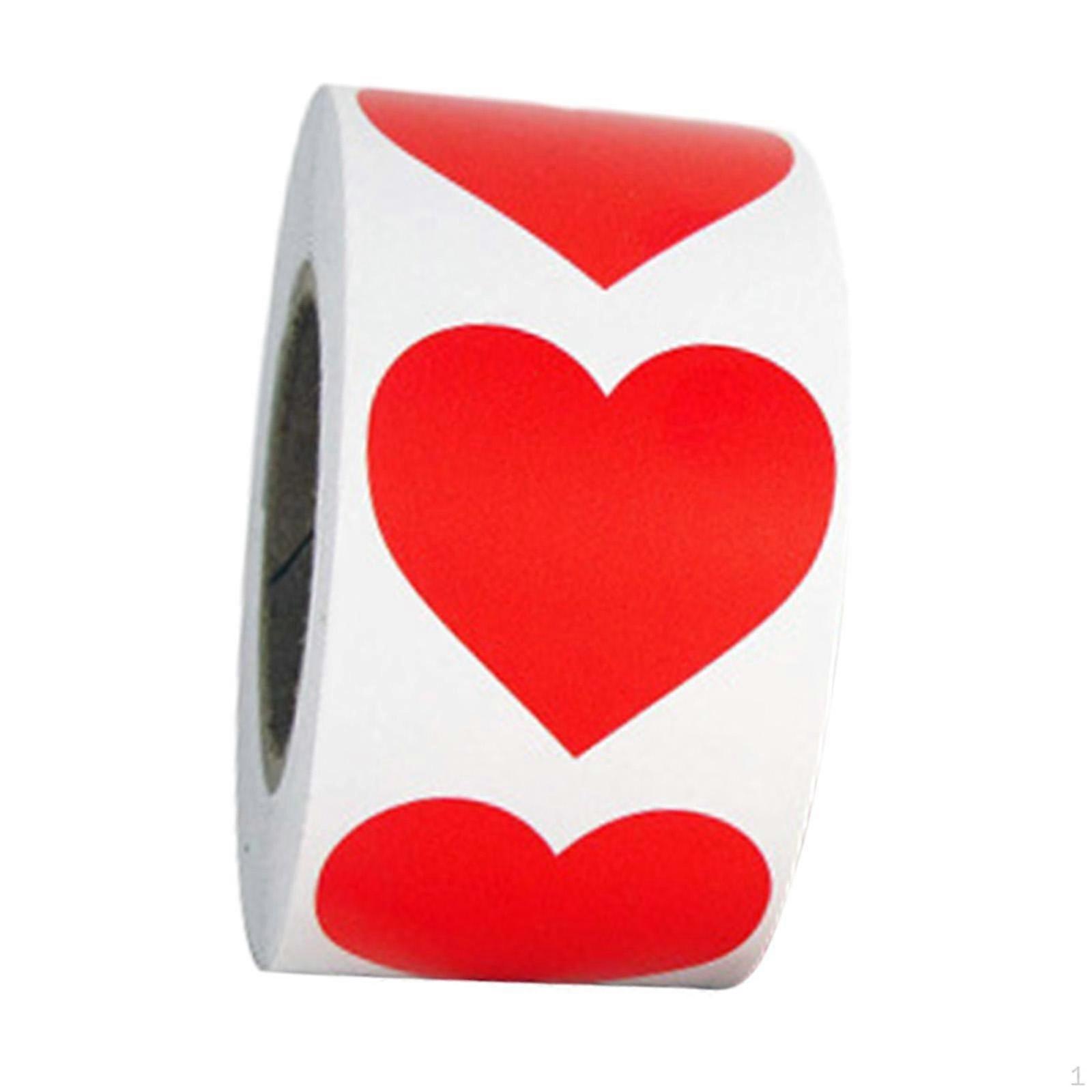 500Pcs Heart Stickers for Valentines Day Gift Decoration And Card Making