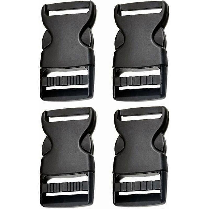 4-Piece Plastic Side Release Buckles for Luggage, Backpack