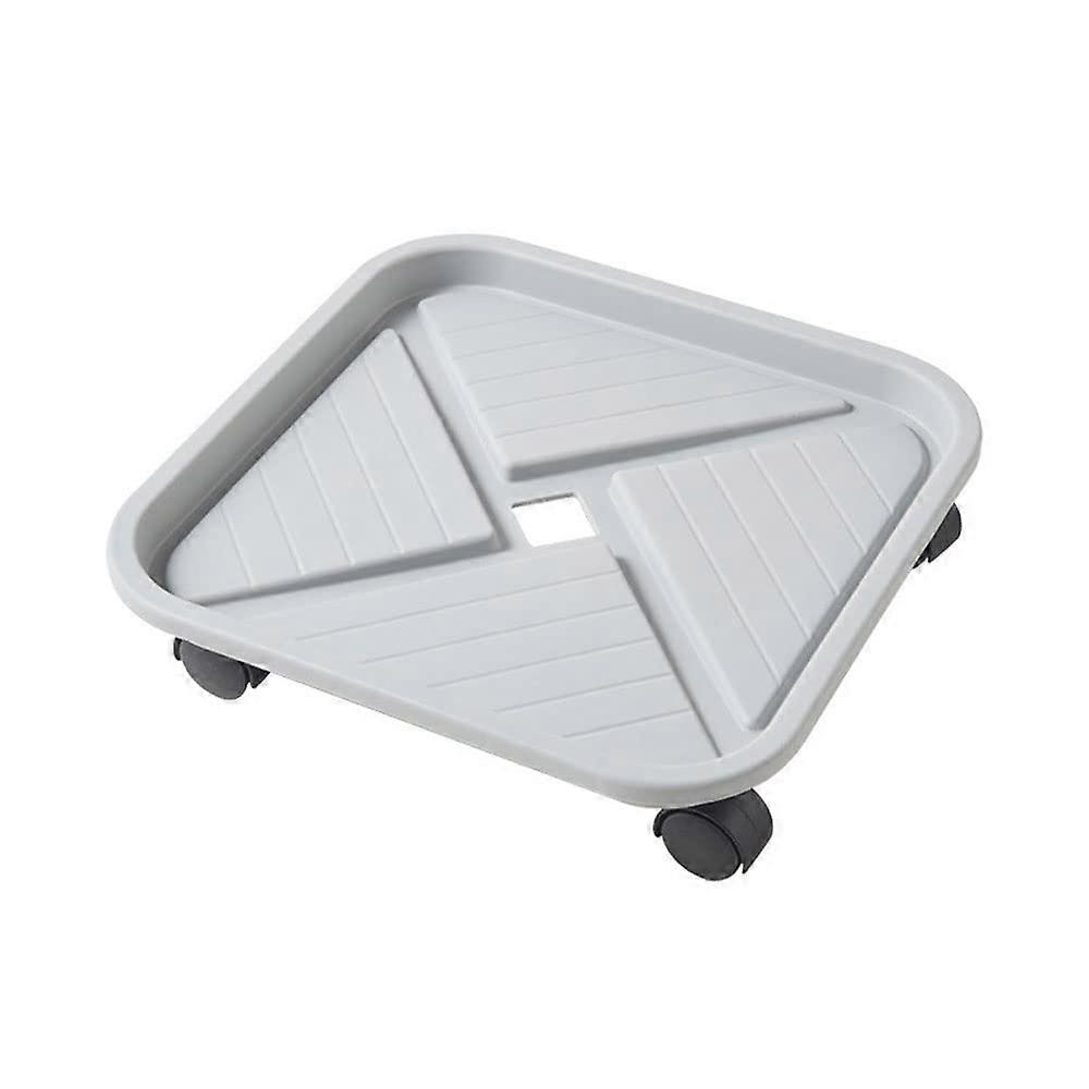 Plant Caddy with Wheels,30cm Round Movable Planter with Caster Wheels Tray Pallet