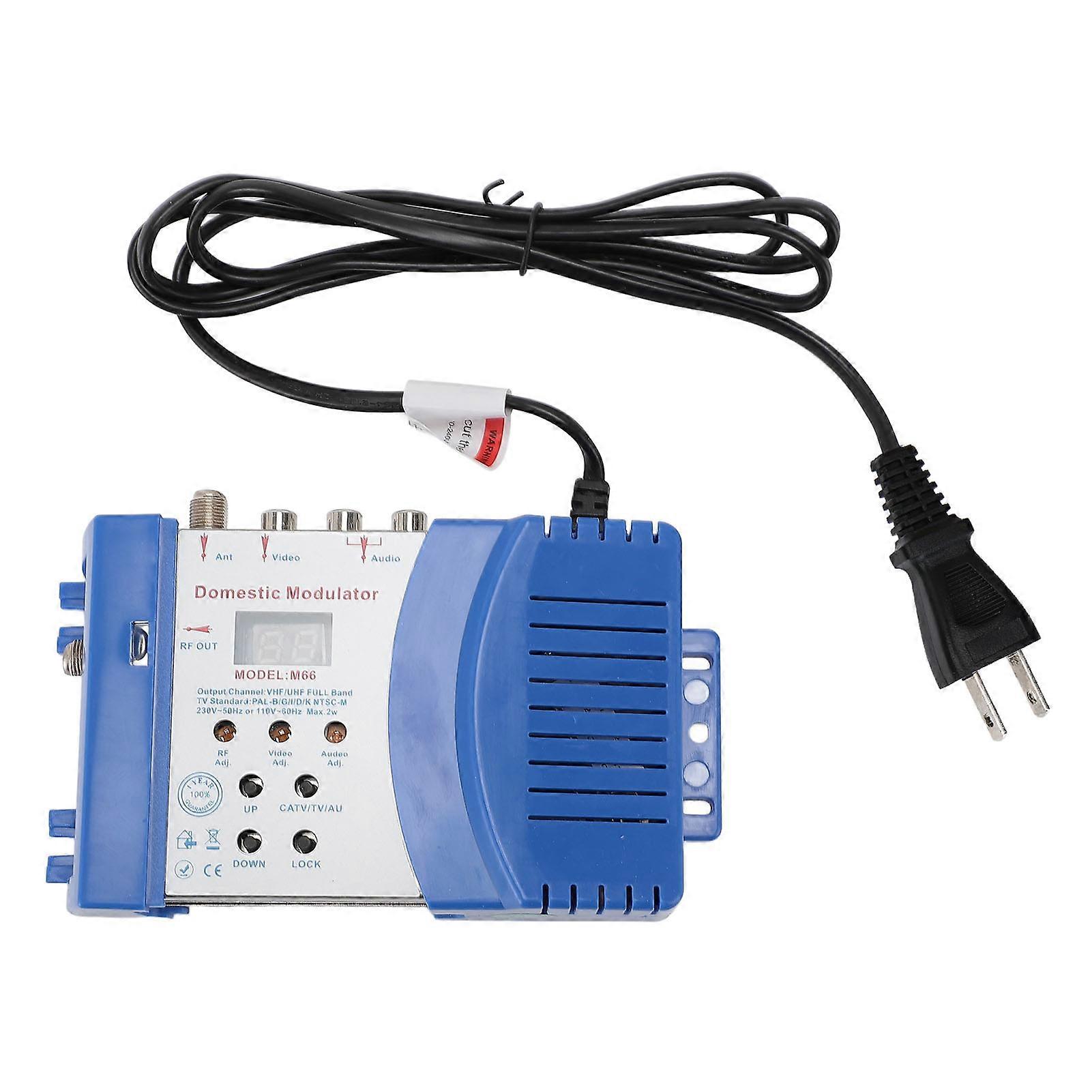 RF Modulator Multifunctional RHF UHF AV to RF Household Modulator for Video Game Console
