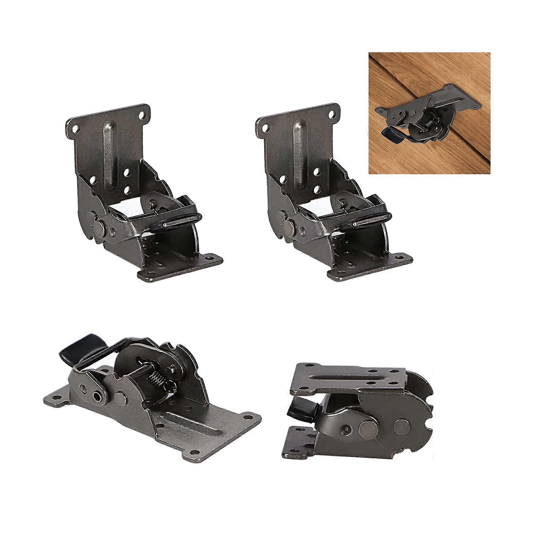 090180 Degree Folding Hinge Locking Foldable Invisible Brackets for Table Extension Panel Support