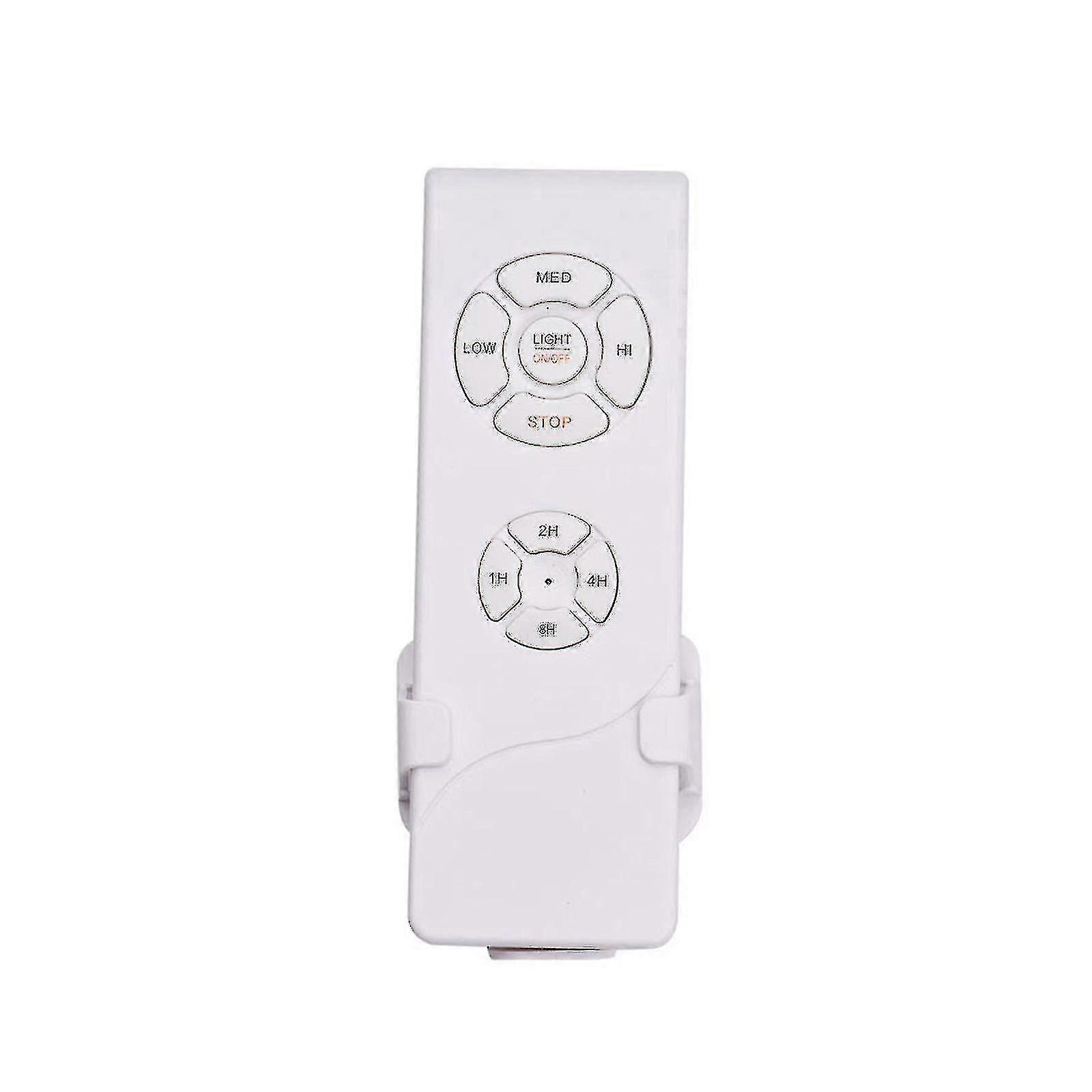 Remote Control Compatible Fan Lamp Light On/off Wind Speed Control 1/2/4h Timer -c