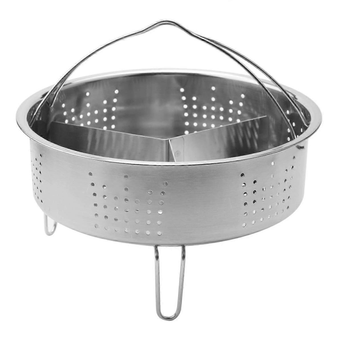 3 pcs/ensemble d’accessoires d’autocuiseur panier à vapeur en acier inoxydable avec support de cuiseur vapeur d’œufs, diviseur pour la cuisson de cuisine