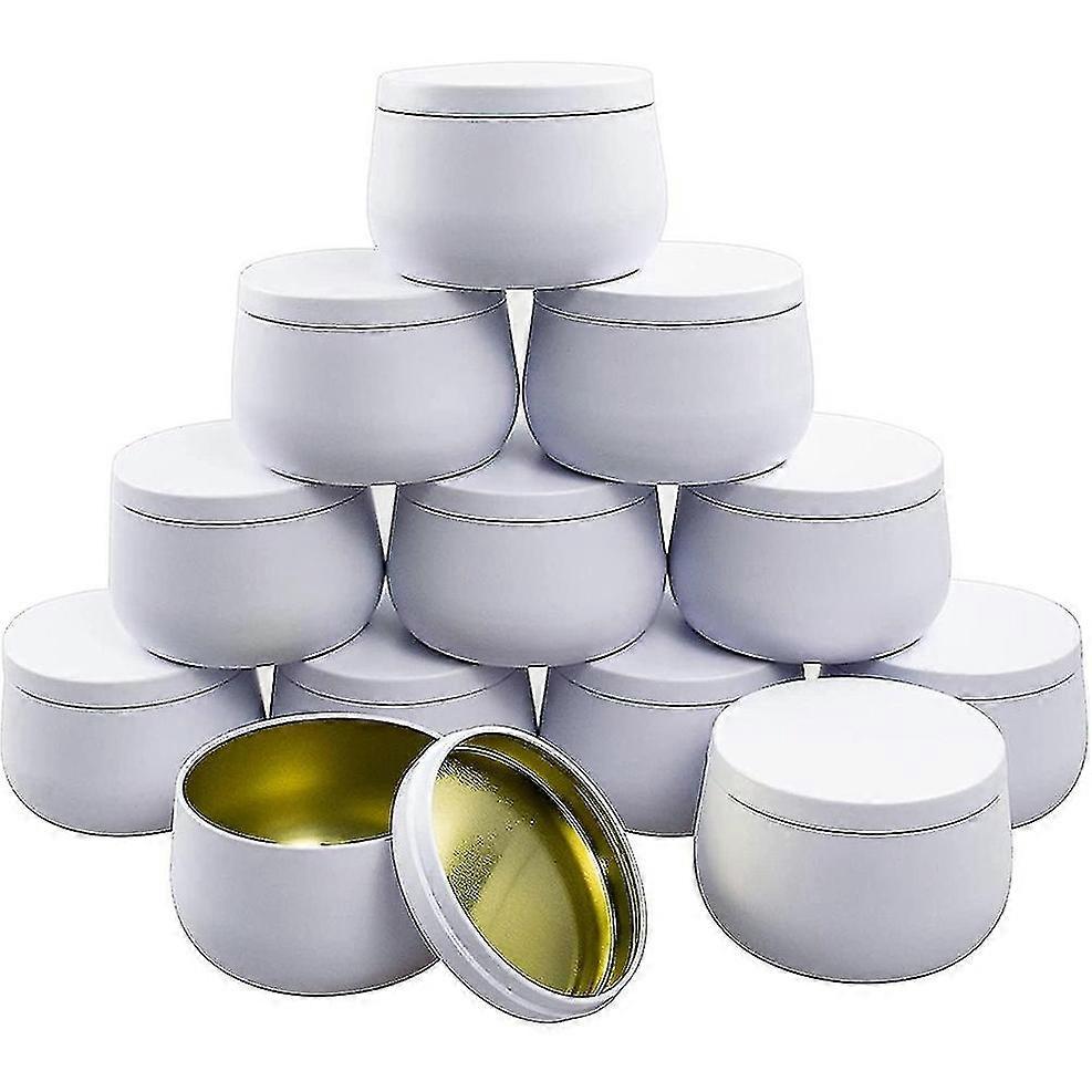 Tea Canisters, Set of Multiple, Round - Shaped with Secure Lids, Inner Gold - Coated for Better Preservation