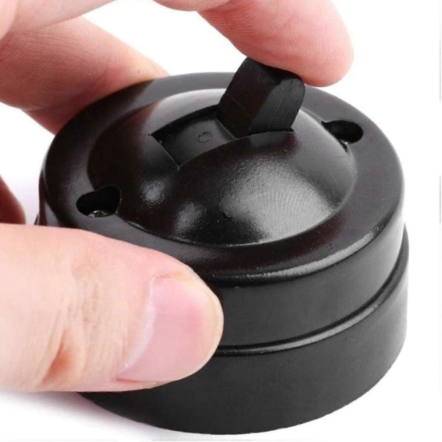 Wall Switch, Retro Light Switch Single Control Switch Antique Rocker Switch Wall Mounted Light Switch for Hotel