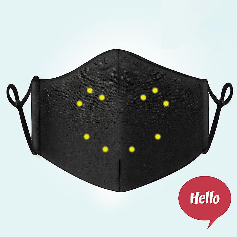 Party Dynamic Talking Artificial Mask Voice Control Mask Led Voice Control Mask