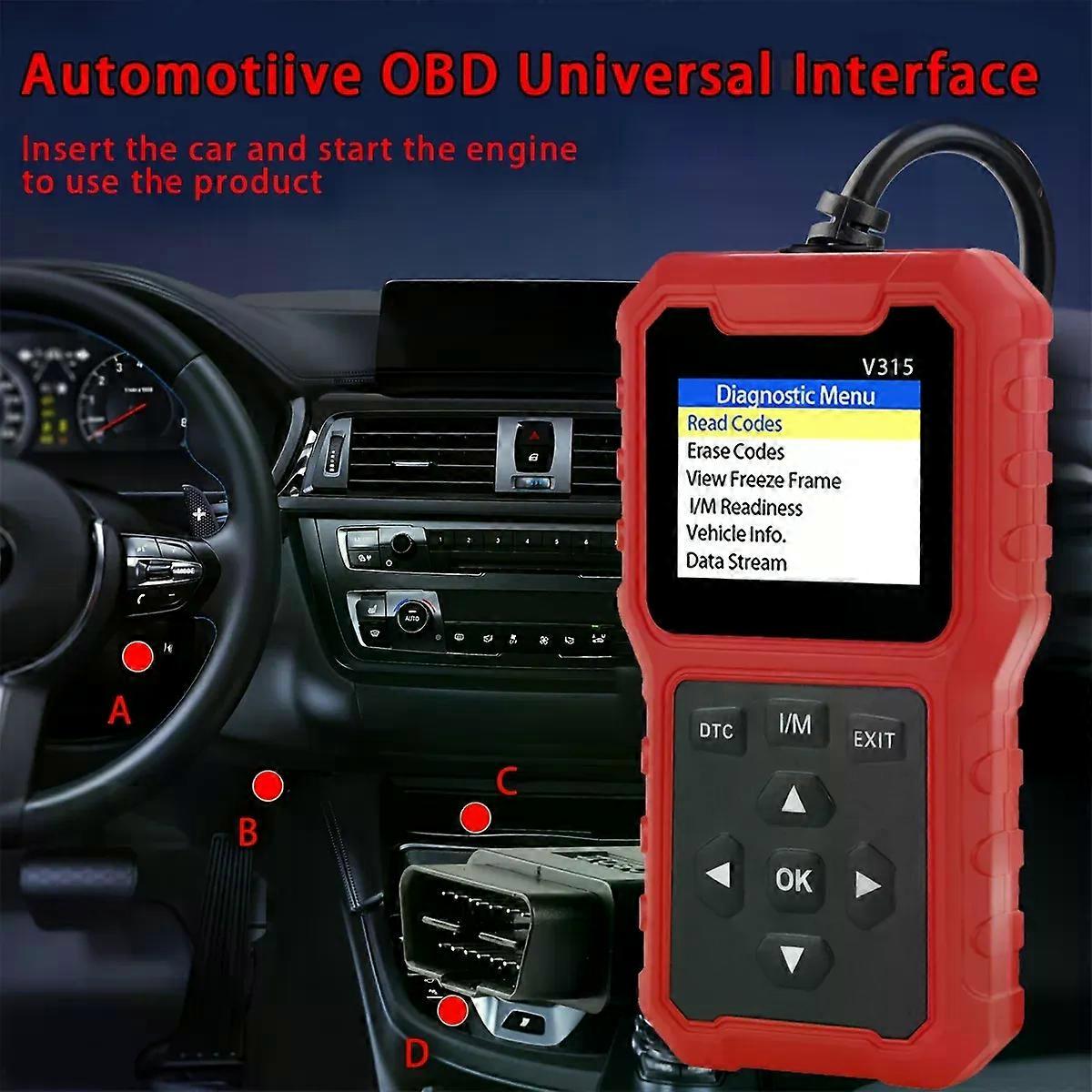 Enhanced universal OBD II scanner for automotive engine fault code readers can diagnose scanning tools and clear error codes