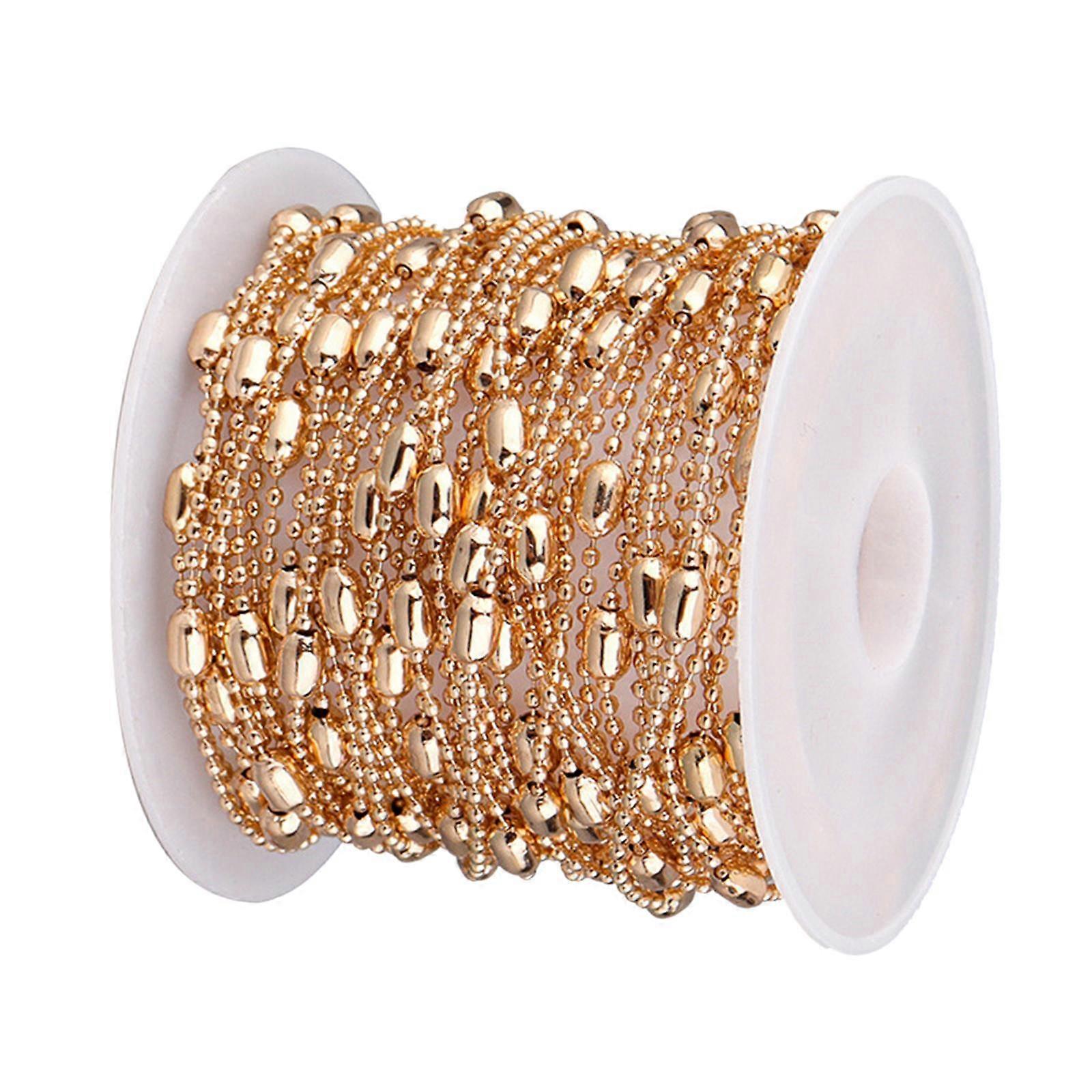 16.4ft Cable Chain with Spool Beaded Chains DIY Charms Bangle Anklet Necklace